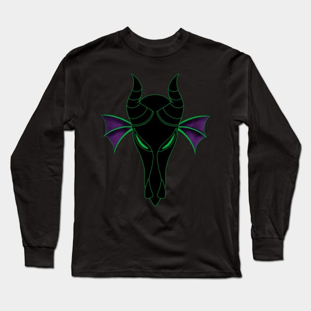 A maleficent dragon Long Sleeve T-Shirt by Corvus Roisin Designs